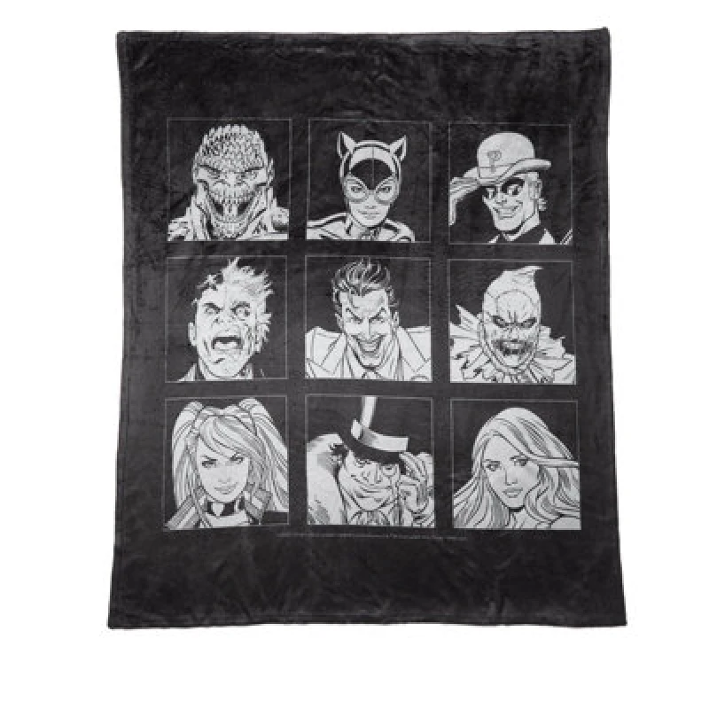 Image of Batman Villains Icon Fleece Blanket - M