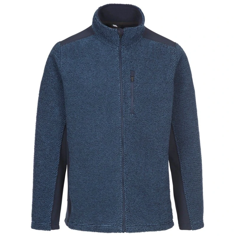 Image of Trespass Trespass Men Farantino Fleece Jacket in Blue Size: X-Small Blue XS Male 5063107085207