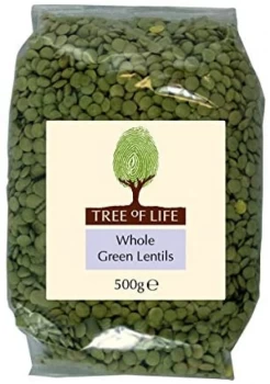 Image of Tree of Life Whole Green Lentils - 500g x 6