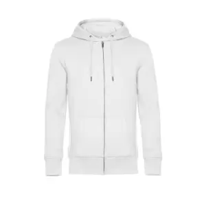 Image of B&C Mens King Zipped Hooded Sweat (M) (White)