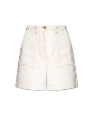 Image of Paul Smith Womens Denim Shorts - White - IT 44/UK 12