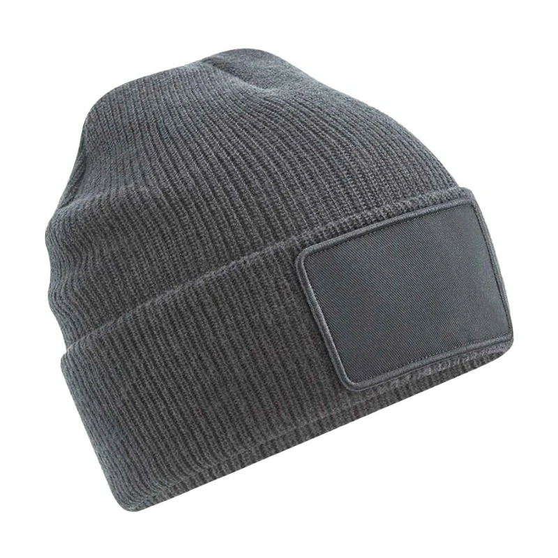 Image of Beechfield Beechfield Men Plain Beanie in Mid Grey Mid Grey One Size Male 5059958603905