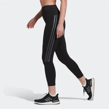 Image of adidas Run Icons 3-Stripes 7/8 Running Tights Womens - Black