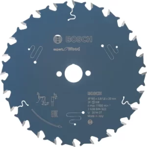 Image of 2608644022 Expert 165X20Mm Circular Saw Blade T24