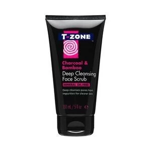 Image of T-Zone Charcoal and Bamboo Deep Cleansing Face Scrub 150ml