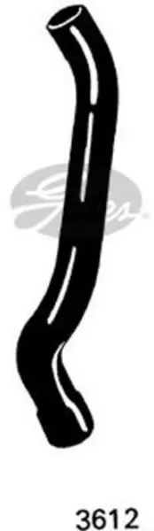 Image of Curved Radiator Hose 440mm X 34 Gates 3612