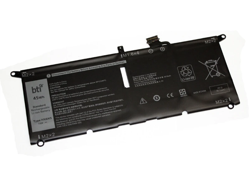 Image of BTI BTI 45Wh 4 cell WDK63 compatible battery for DELL XPS 9380 XPS 9370 VOSTRO 5391 VOSTRO 5390 LATITUDE 3301 INSPIRON 7391 2-IN-1 HK6N5-BTI