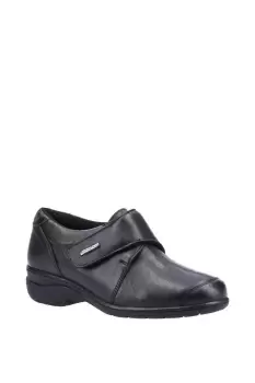 Image of 'Cranham 2' Leather Touch Fastening Ladies Shoes