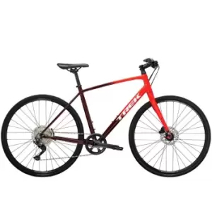 Image of Trek FX 3 Disc 2022 Hybrid Bike - Red
