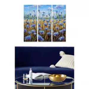 Image of MDF7269586 Multicolor Decorative MDF Painting (3 Pieces)