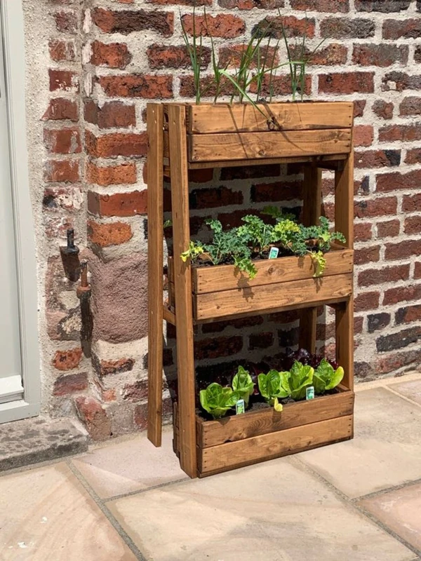 Image of Charles Taylor Trading Regular Herb Garden Planter Brown