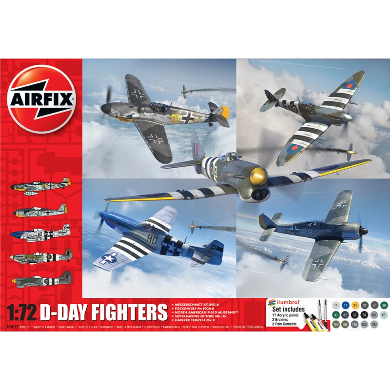 Image of Airfix 1/72 Scale D-Day Fighters Gift Set