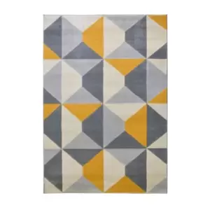 Image of Homemaker Creation Venus Mustard Rug 120 x 170cm
