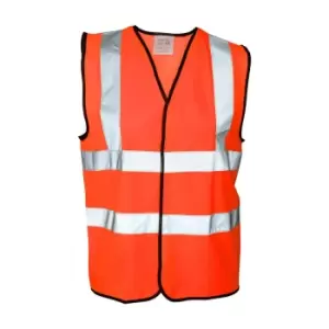 Image of Absolute Apparel Mens Hi Vis Waistcoat (L) (Orange)