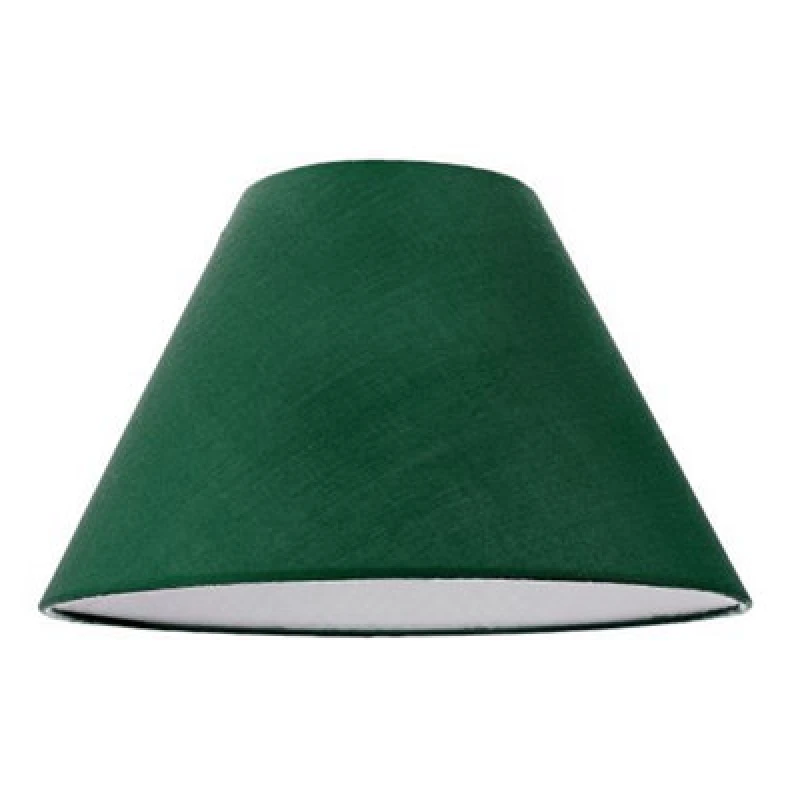 Image of Happy Homewares 12 Forest Green Cotton Coolie Lampshade Suitable For Table Lamp Or Pendant