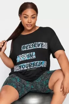 Image of 'Believe In Yourself' Slogan T-Shirt