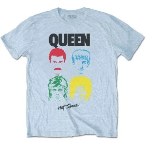Image of Queen - Hot Space Album Unisex Medium T-Shirt - Blue