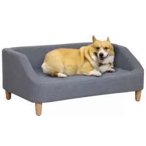 Image of PawHut Dog Sofa, pet Bed, with Soft Cushion, Washable Cover, for Small, Medium & Large Dogs - Grey