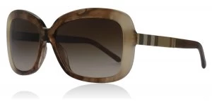 Image of Burberry BE4173 Sunglasses Light Brown Marble 361213 58mm