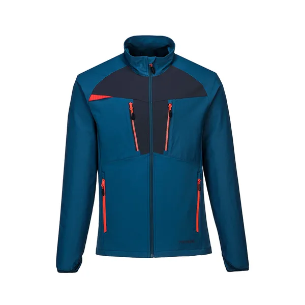 Image of Portwest DX4 Mens Zip Pocket Base Layer Top DX480MBRM Colour: Metro Blue