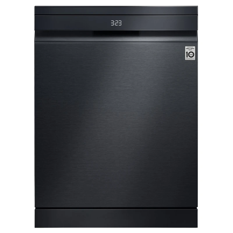 Image of LG DF587HMS 60cm QuadWash Freestanding Dishwasher - BLACK STEEL DF587HMS