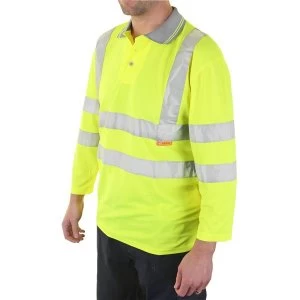 Image of BSeen XSmall Polo Shirt Saturn Yellow