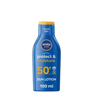 Image of NIVEA SUN Protect and Moisture Sun Lotion SPF50 100ml