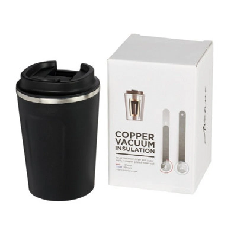 Image of Avenue Avenue Thor 360 ml Leak-Proof Copper Vacuum Tumbler in Black One Size Unisex 5059444186462
