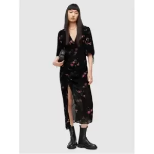 Image of AllSaints Safiya Solanio Maxi Dress - Black