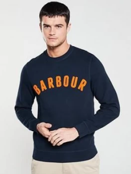 Image of Barbour Prep Logo Sweatshirt - Navy
