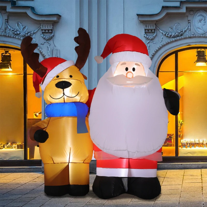 Image of LIFE IDEAS 1.5m Inflatable Father Christmas Air Blown Multi unisex One size