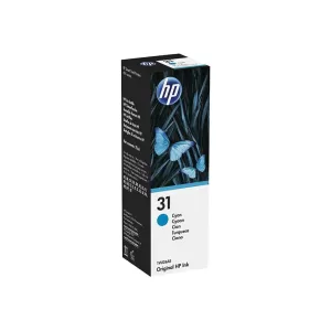 Image of HP 31 Cyan Ink Bottle