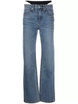 Image of ALEXANDER WANG WOMEN Low Rise Jeans Indigo Blue