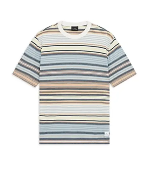 Image of Ps Paul Smith Cotton Striped Short Sleeve Tee