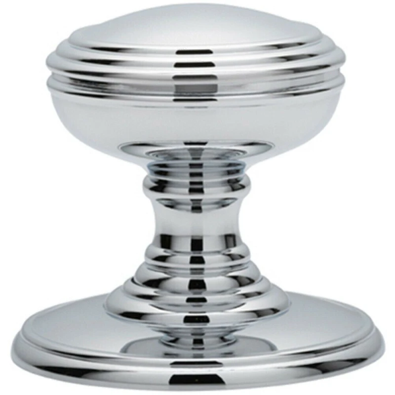 Image of Loops PAIR Textured Mortice Door Knob 70mm Diameter Polished Chrome Door Handle Multi unisex