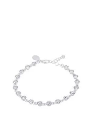 Image of Jon Richard Silver Plate Swarosvki Tennis Bracelet