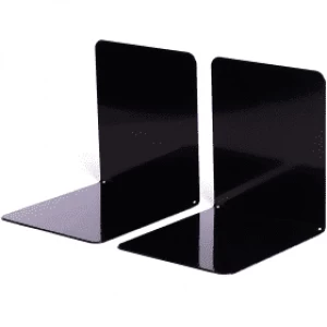 Image of Maul Metal Bookends Black 14 x 12 x 14cm (2 Pack)