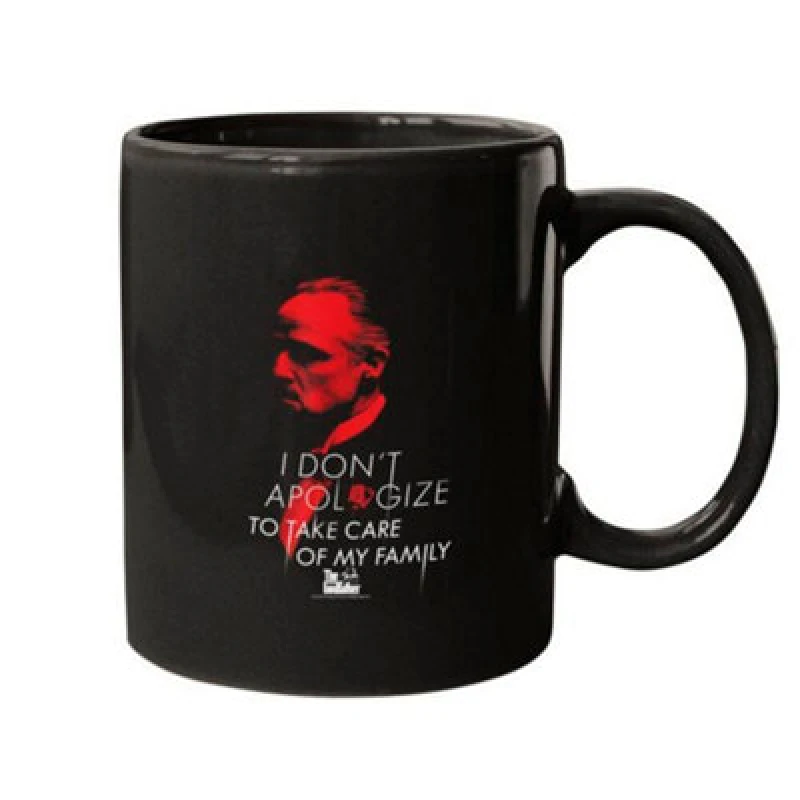 Image of The Godfather The Godfather Don't Apologize Mug in Dark Red Dark Red One Size Unisex 5059958941038