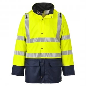 Image of Sealtex Ultra Anti Fungal Hi Vis Jacket Yellow / Navy M
