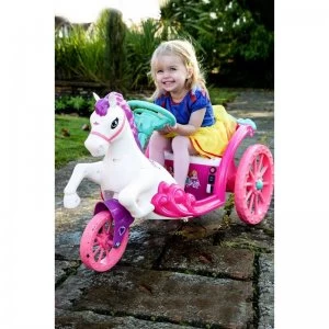 Image of Disney Princess 6V Battery Operated Dream Horse and Carriage