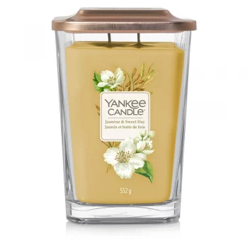 Image of Yankee Candle Elevation Collection Large Candle ; Jasmine And Sweet Hay