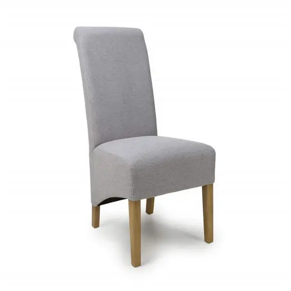 Image of Shankar Krista Weave Light Grey Dining Chairs - Grey 6747106