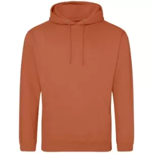 Image of Awdis Unisex Adult College Hoodie (M) (Ginger Biscuit)