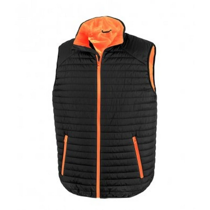 Image of Result Result Men Thermoquilt Gilet in Jet Black Size: X-Small Jet Black XS Male 5059444582066