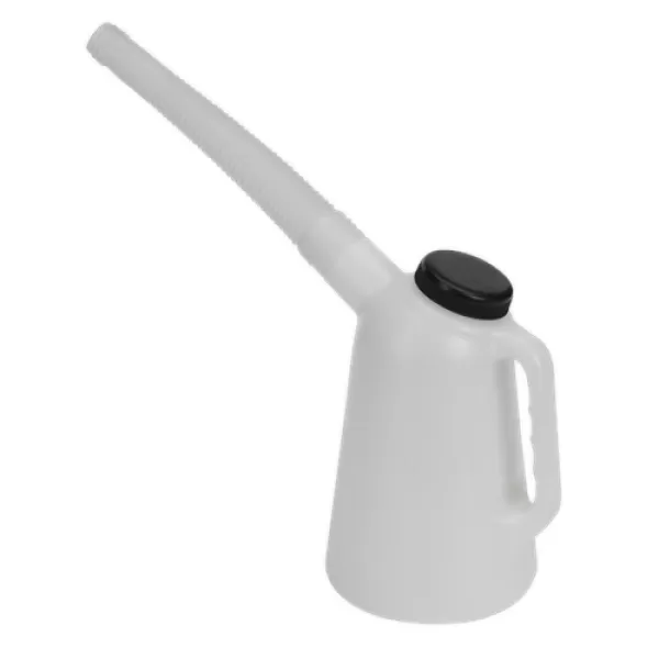 Image of Sealey JDL1 Oil Container with Lid & Flexi-Spout 1ltr