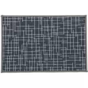 Image of JVL - Savio Machine Washable Door Mat, 40 x 60 cm, Grey, One Size
