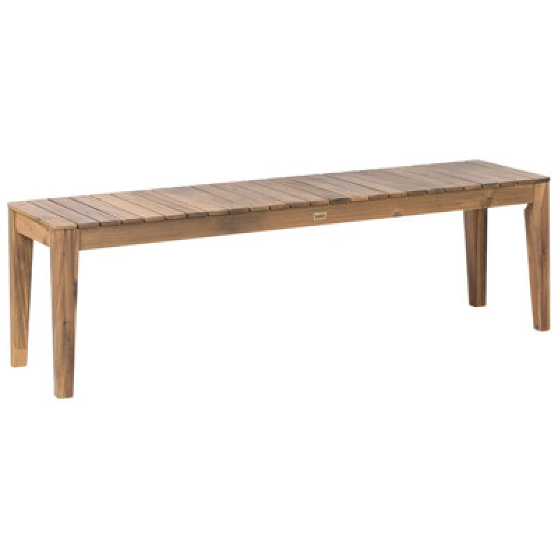 Image of Beliani Garden Bench Chioggia 155cm Certified Acacia Wood Light Brown
