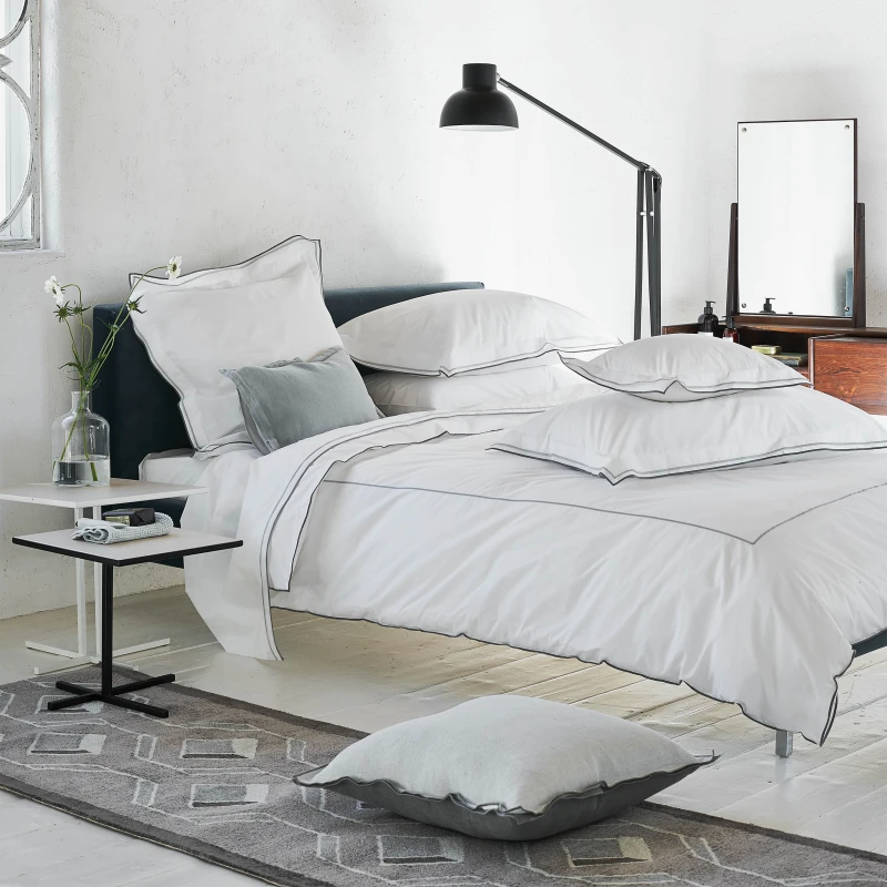 Image of Designers Guild Astor Duvet Cover Bedding Set Silver Slate