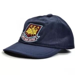 Image of West Ham Classic Crest Toddlers Baseball Cap Navy