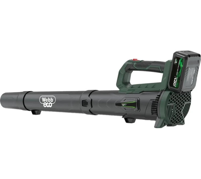 Image of Webb WEV20AB 20v Cordless Axial Garden Leaf Blower WEV20ABB4 Batteries: 1 x 4ah Li-ion
